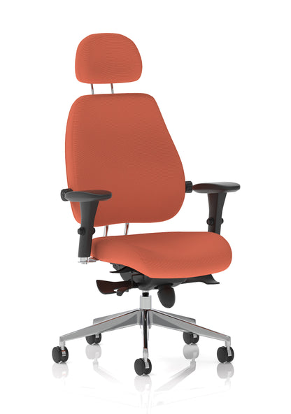 Chiro Plus Ultimate High Back Ergonomic Posture Chair with Arms and Headrest -  - Available in 20 Colour Choices