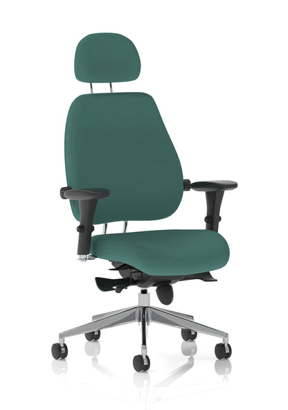 Chiro Plus Ultimate High Back Ergonomic Posture Chair with Arms and Headrest -  - Available in 20 Colour Choices