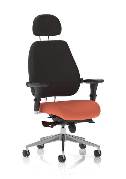 Chiro Plus Ultimate High Back Ergonomic Posture Chair with Arms and Headrest -  - Available in 20 Colour Choices