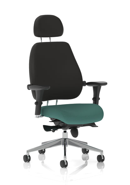 Chiro Plus Ultimate High Back Ergonomic Posture Chair with Arms and Headrest -  - Available in 20 Colour Choices
