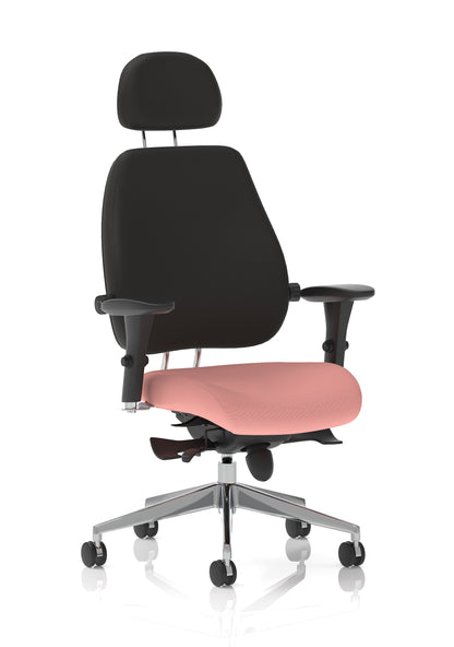 Chiro Plus Ultimate High Back Ergonomic Posture Chair with Arms and Headrest -  - Available in 20 Colour Choices