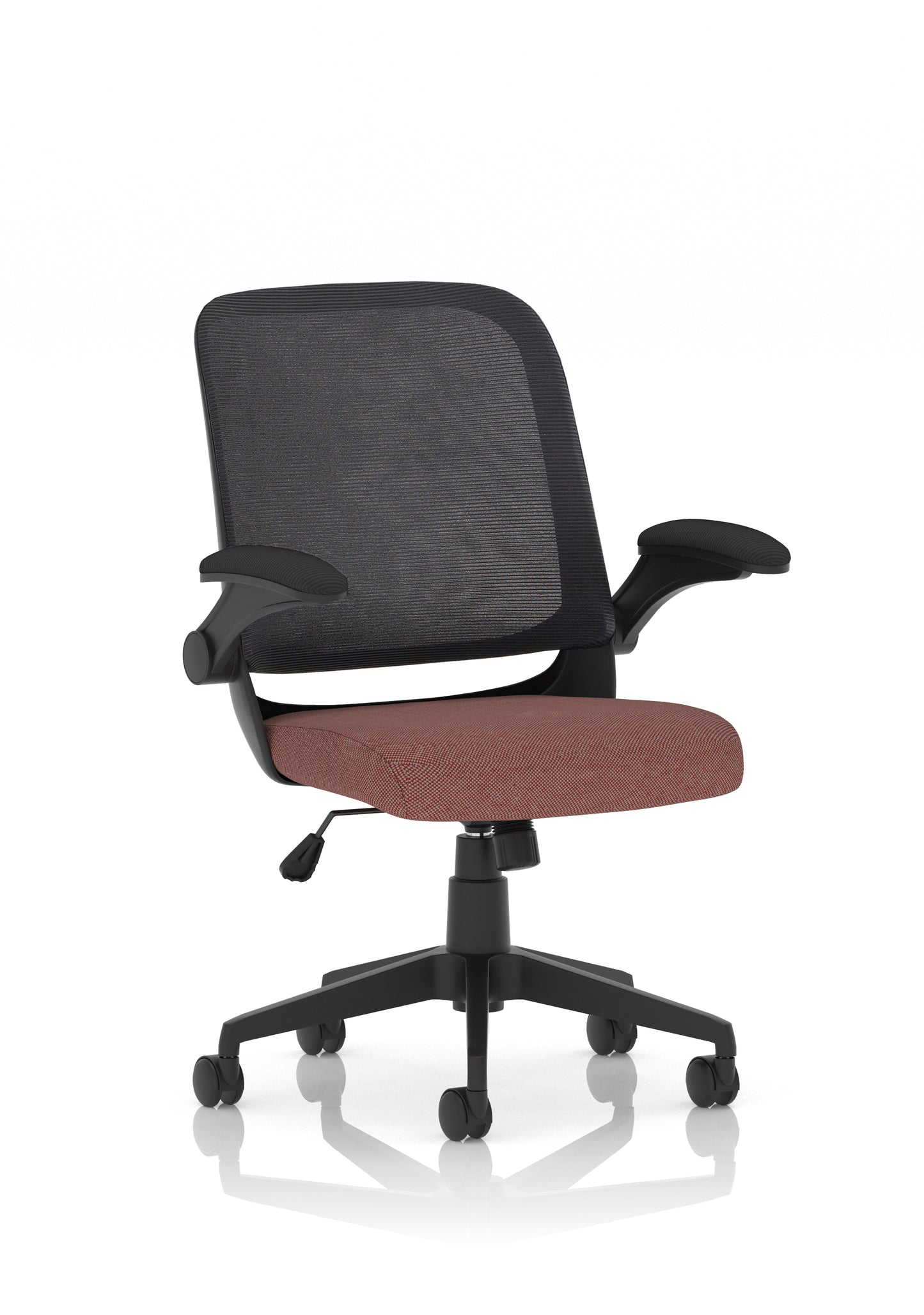 Crew Task Operator Mesh Back and Fabric Seat Chair With Folding Arms - Available in 20 Colour Choices