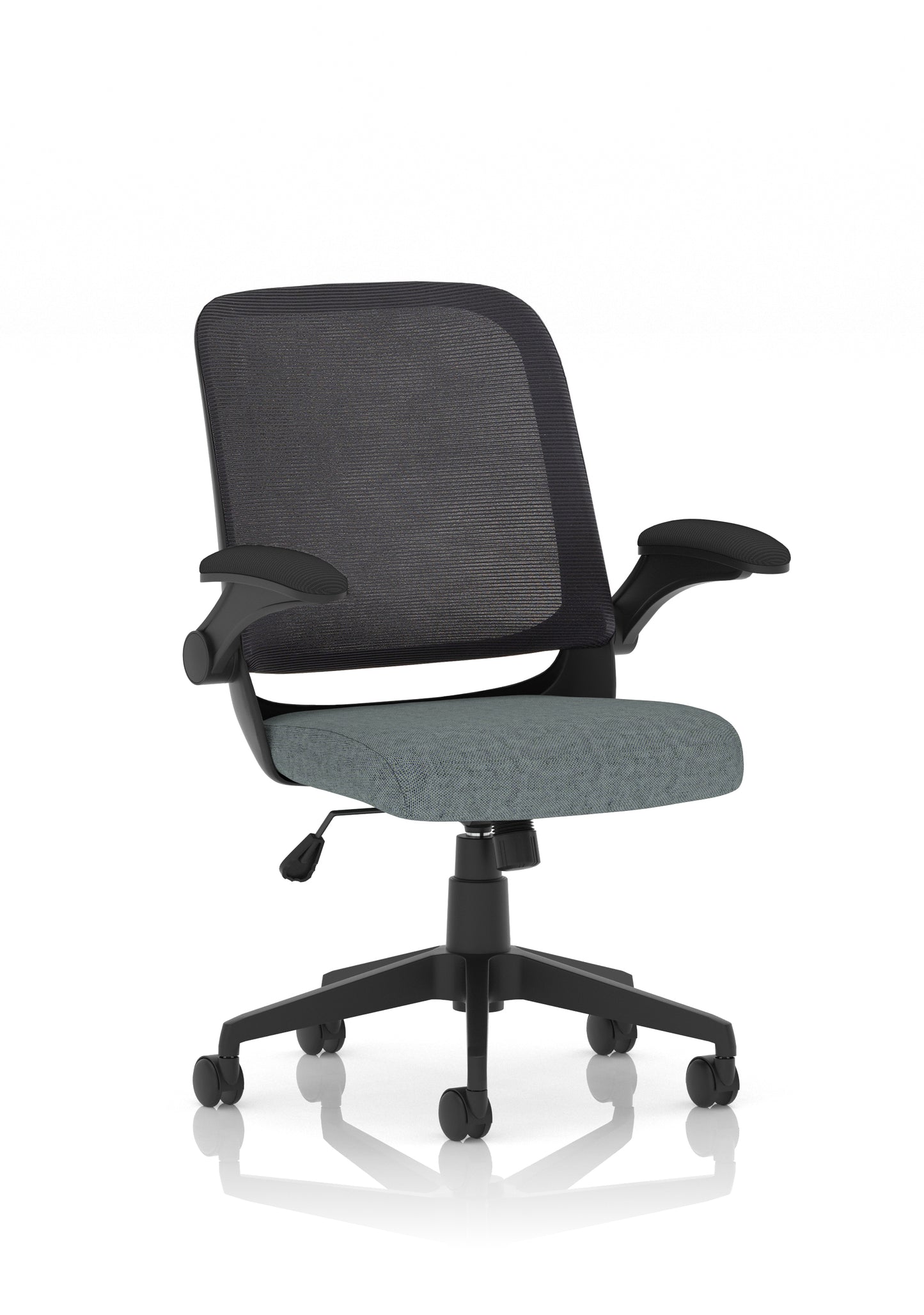 Crew Task Operator Mesh Back and Fabric Seat Chair With Folding Arms - Available in 20 Colour Choices