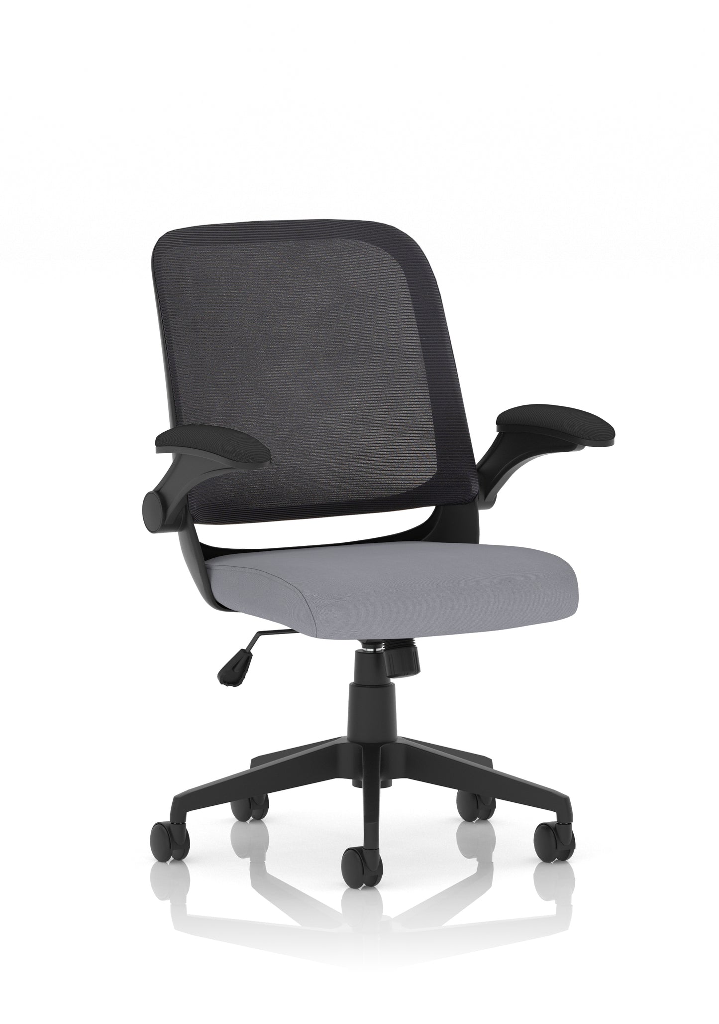 Crew Task Operator Mesh Back and Fabric Seat Chair With Folding Arms - Available in 20 Colour Choices