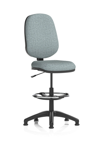 Eclipse Plus I Medium Back Fabric Task Operator with Hi Rise Draughtsman Office Chair