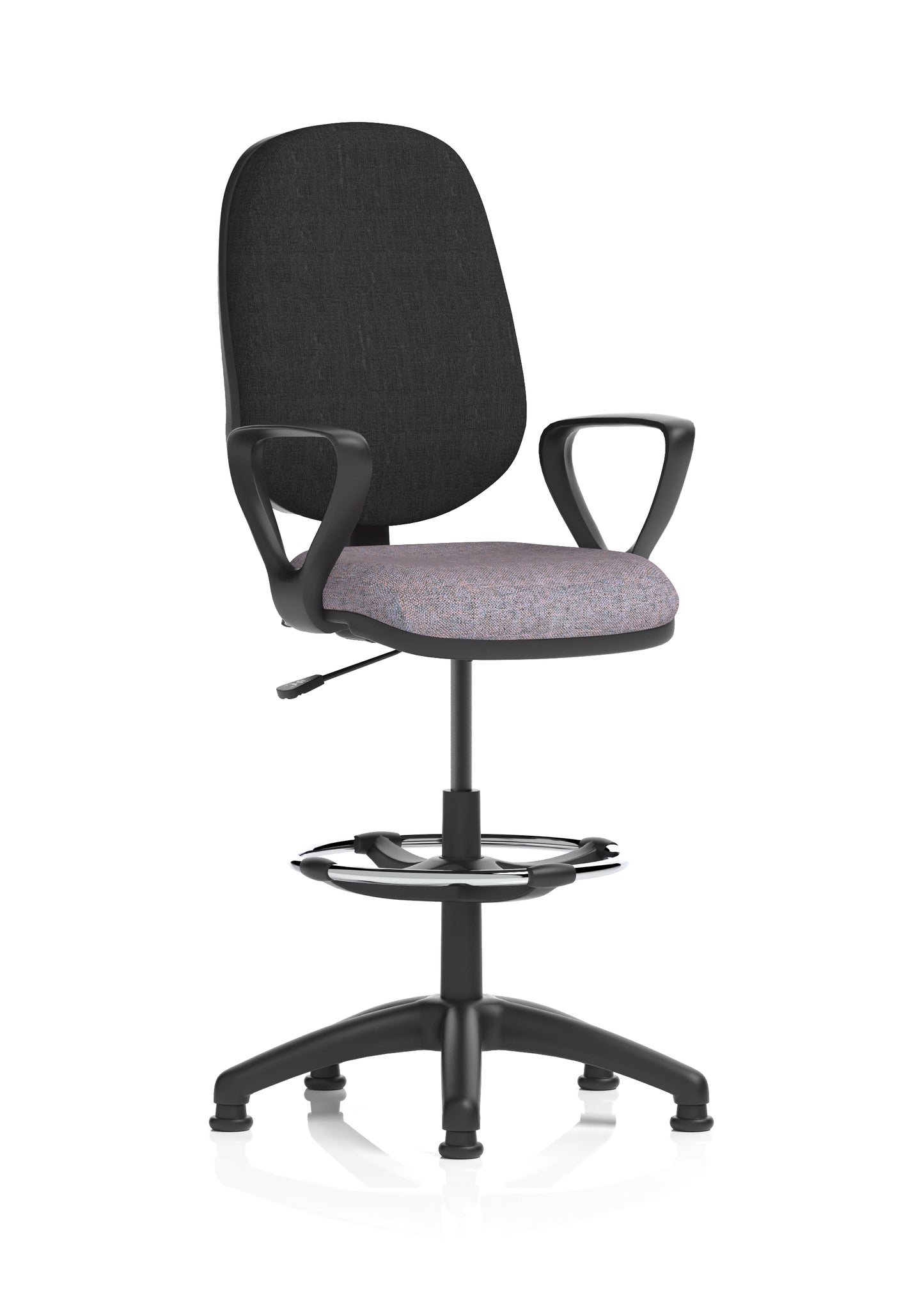 Eclipse Plus I Medium Back Fabric Task Operator with Hi Rise Draughtsman Office Chair