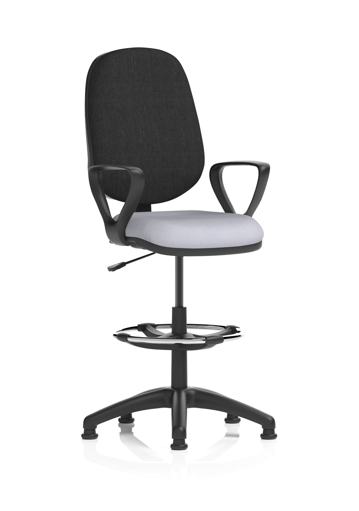 Eclipse Plus I Medium Back Fabric Task Operator with Hi Rise Draughtsman Office Chair