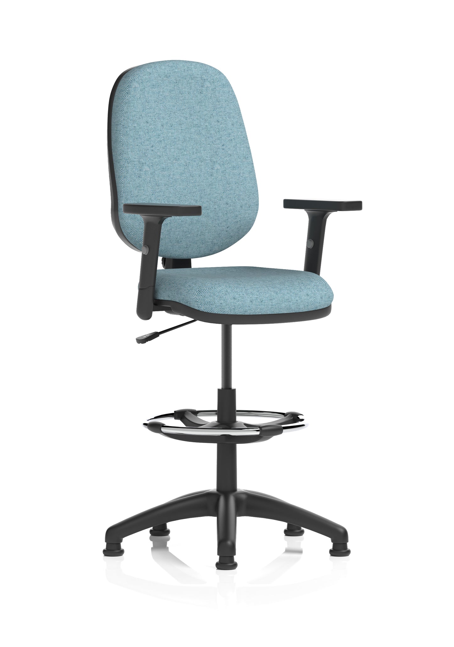 Eclipse Plus I Medium Back Fabric Task Operator with Hi Rise Draughtsman Office Chair