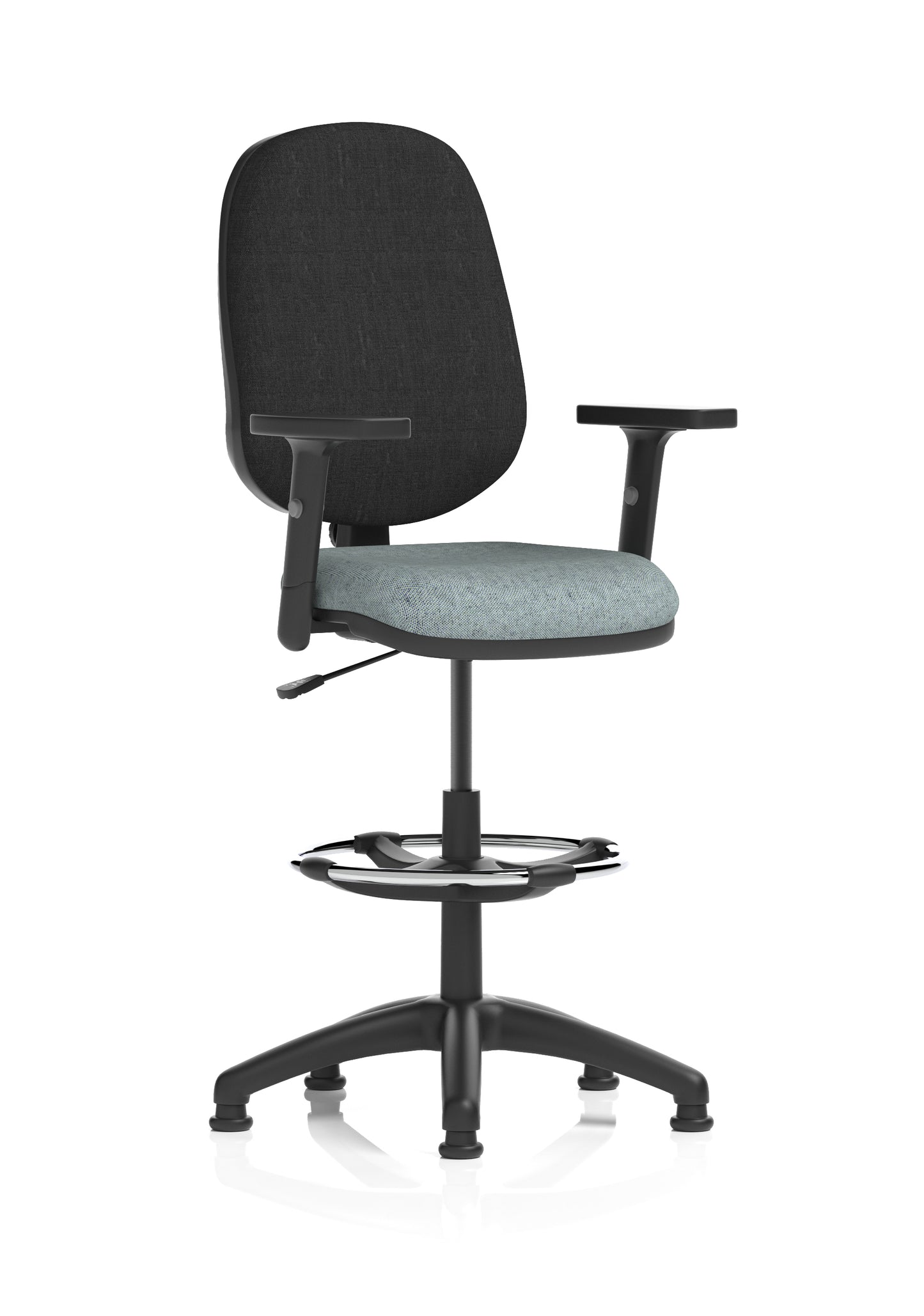 Eclipse Plus I Medium Back Fabric Task Operator with Hi Rise Draughtsman Office Chair