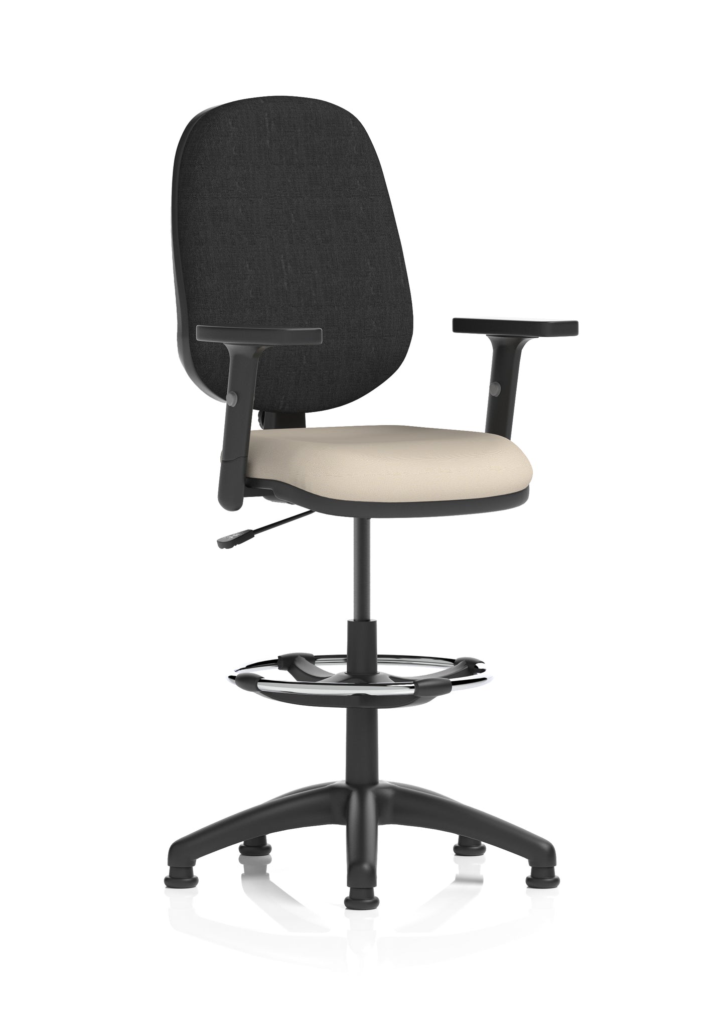 Eclipse Plus I Medium Back Fabric Task Operator with Hi Rise Draughtsman Office Chair