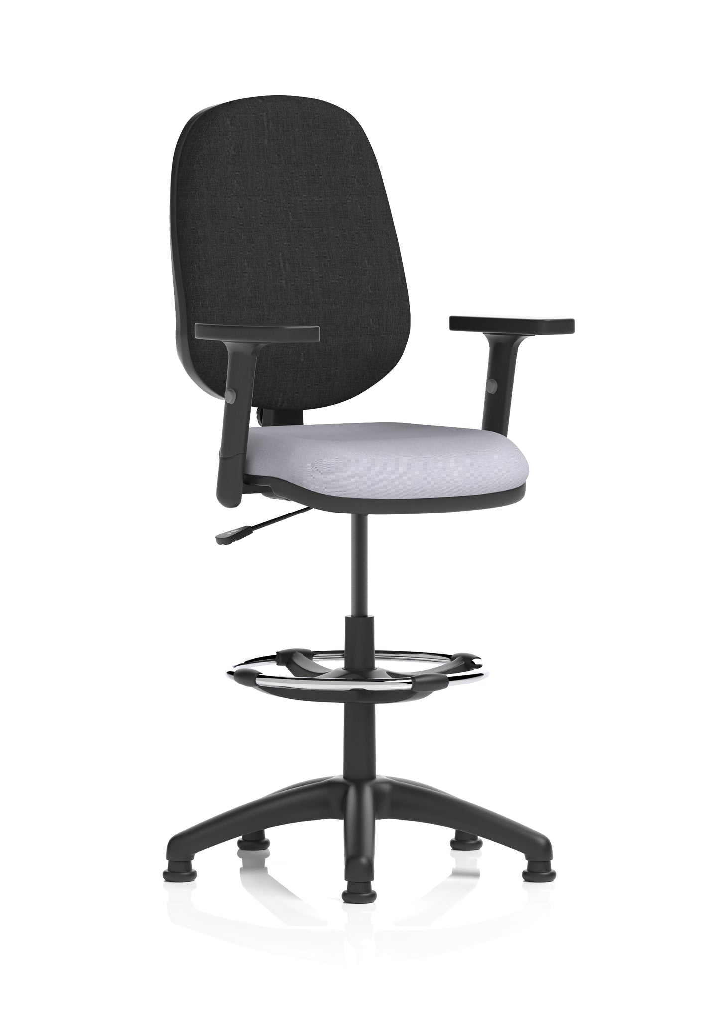 Eclipse Plus I Medium Back Fabric Task Operator with Hi Rise Draughtsman Office Chair