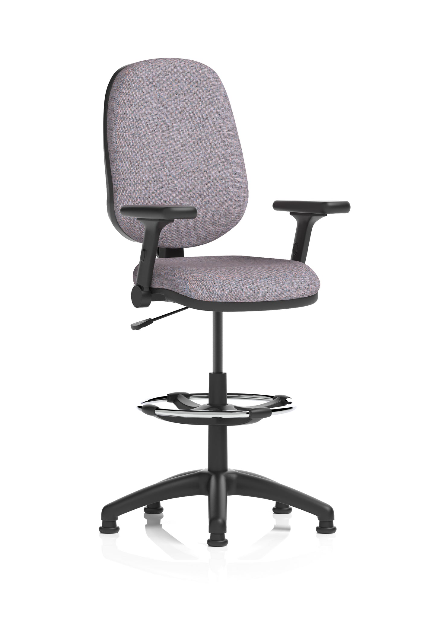 Eclipse Plus I Medium Back Fabric Task Operator with Hi Rise Draughtsman Office Chair