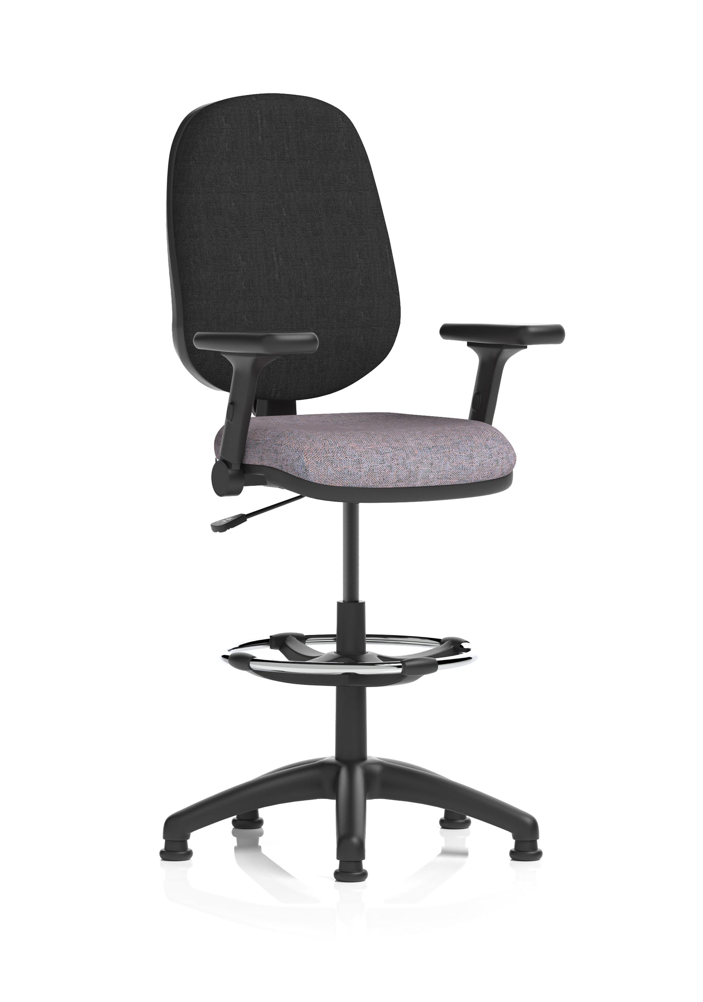Eclipse Plus I Medium Back Fabric Task Operator with Hi Rise Draughtsman Office Chair
