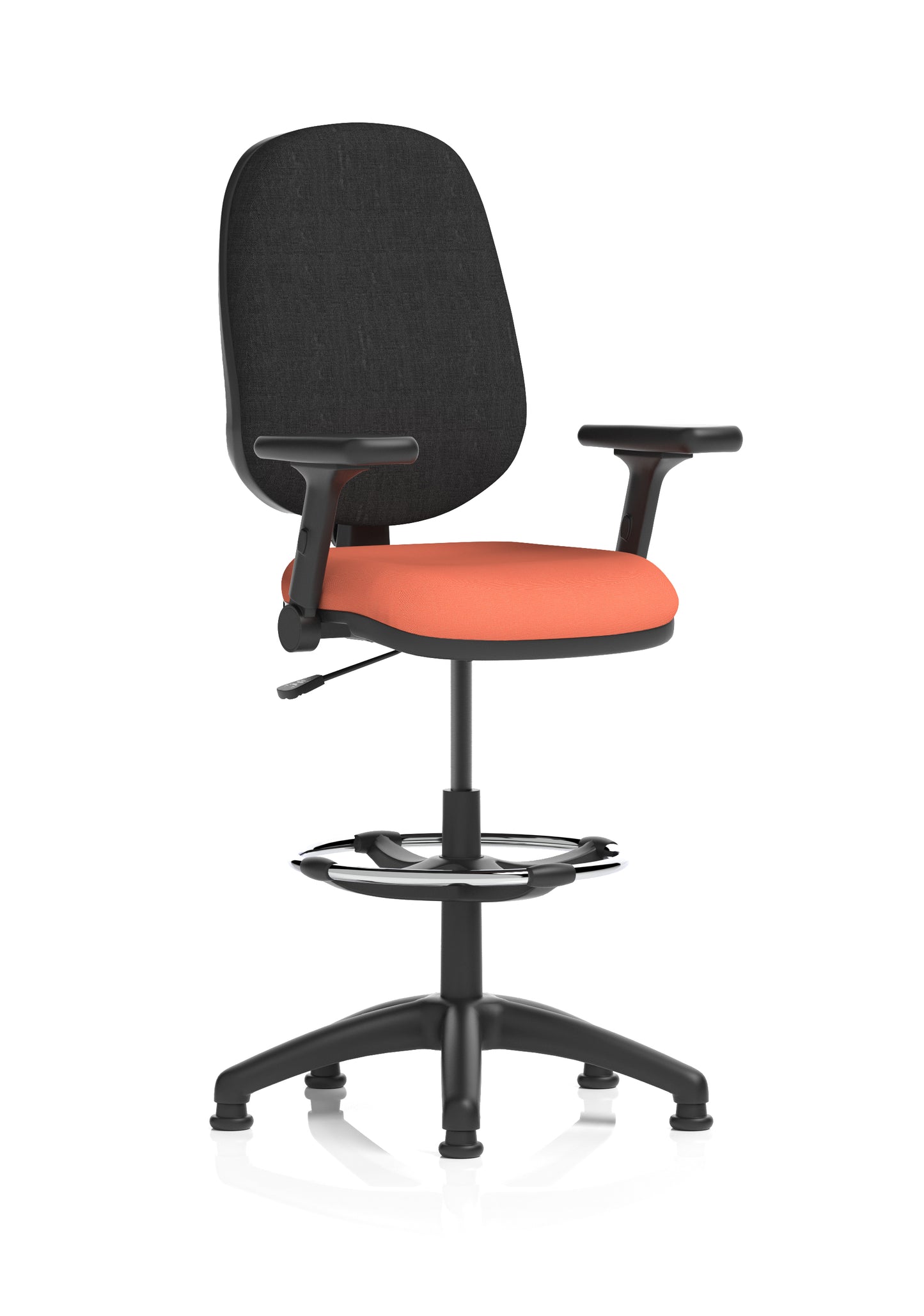 Eclipse Plus I Medium Back Fabric Task Operator with Hi Rise Draughtsman Office Chair