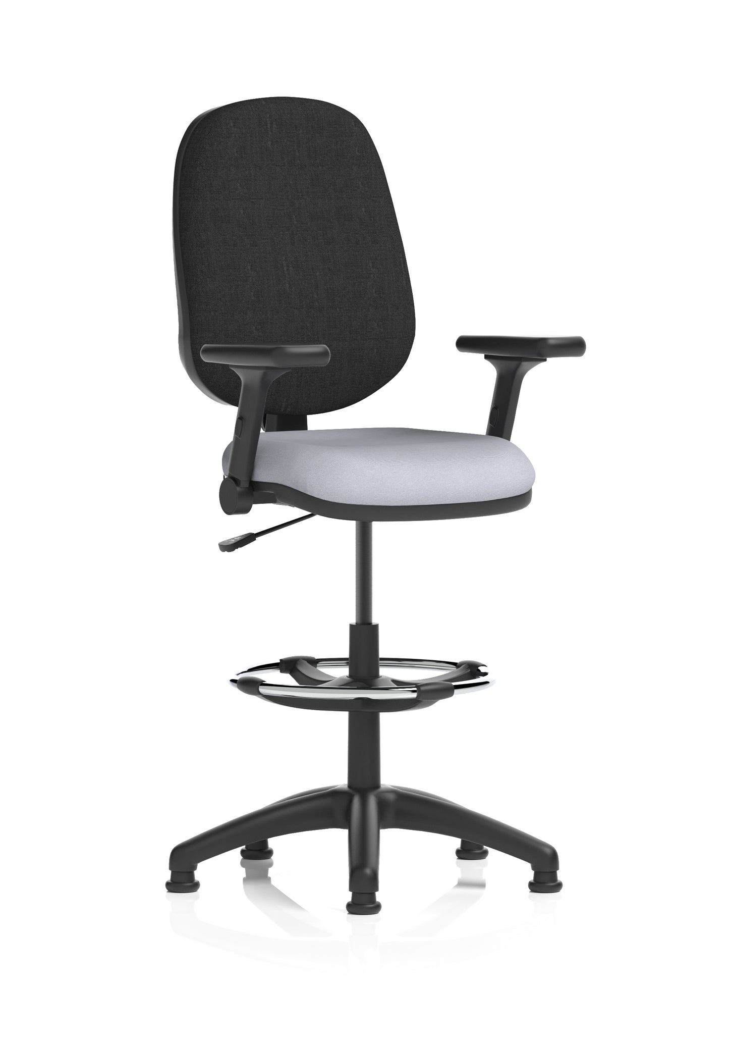 Eclipse Plus I Medium Back Fabric Task Operator with Hi Rise Draughtsman Office Chair