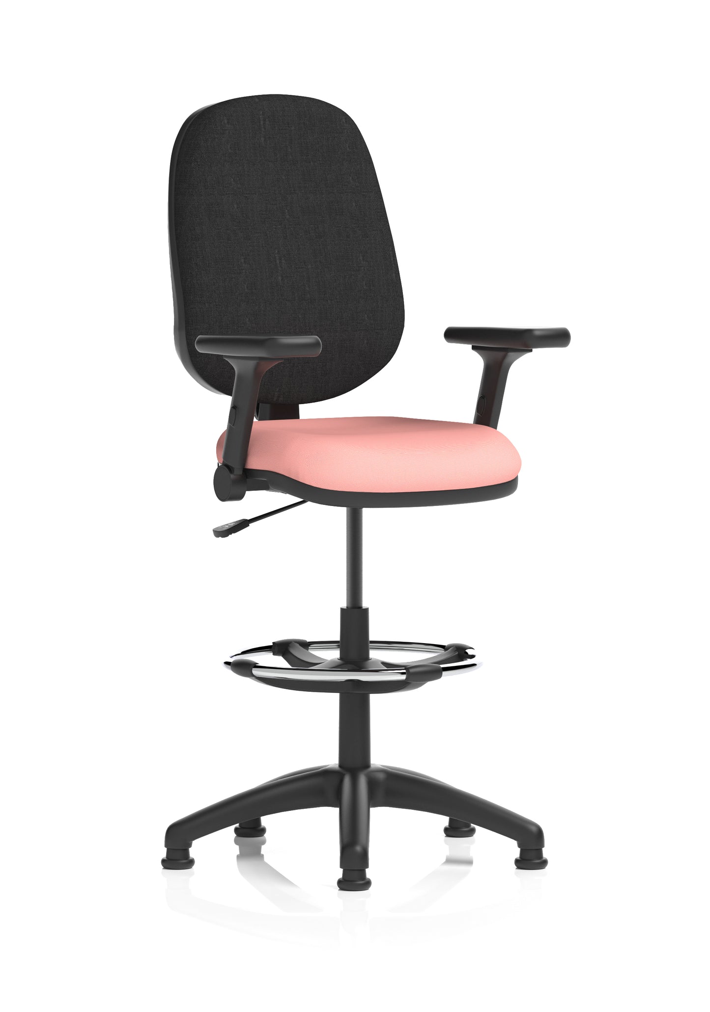 Eclipse Plus I Medium Back Fabric Task Operator with Hi Rise Draughtsman Office Chair