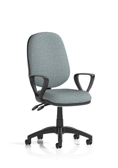 Eclipse Plus II Medium Back Task Operator Office Chair - Optional Arms - Multiple Seat Colour Options