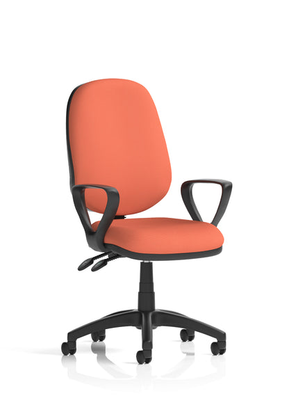 Eclipse Plus II Medium Back Task Operator Office Chair - Optional Arms - Multiple Seat Colour Options