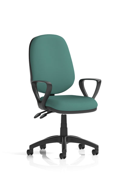 Eclipse Plus II Medium Back Task Operator Office Chair - Optional Arms - Multiple Seat Colour Options
