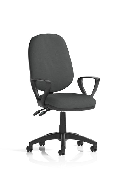 Eclipse Plus II Medium Back Task Operator Office Chair - Optional Arms - Multiple Seat Colour Options