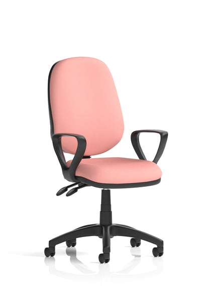 Eclipse Plus II Medium Back Task Operator Office Chair - Optional Arms - Multiple Seat Colour Options