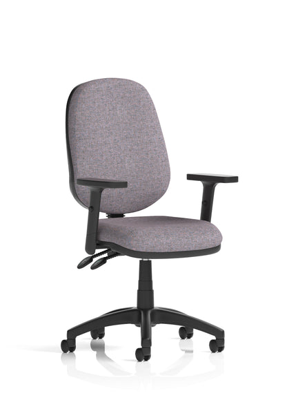 Eclipse Plus II Medium Back Task Operator Office Chair - Optional Arms - Multiple Seat Colour Options