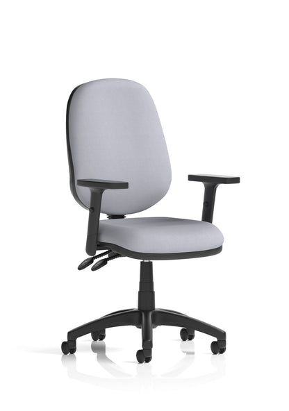 Eclipse Plus II Medium Back Task Operator Office Chair - Optional Arms - Multiple Seat Colour Options