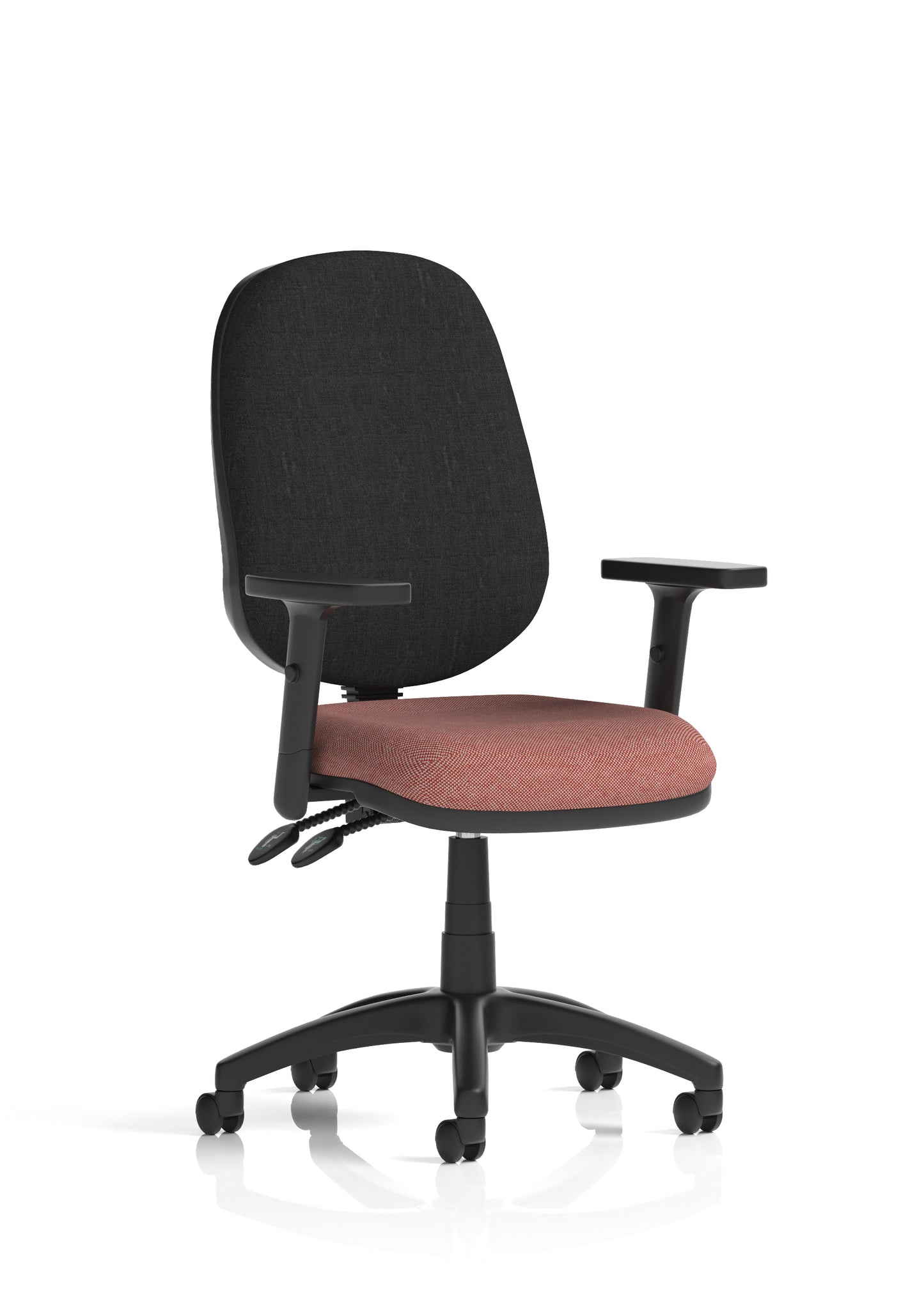 Eclipse Plus II Medium Back Task Operator Office Chair - Optional Arms - Multiple Seat Colour Options