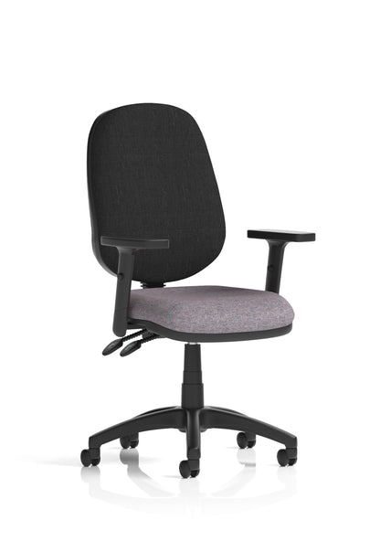Eclipse Plus II Medium Back Task Operator Office Chair - Optional Arms - Multiple Seat Colour Options