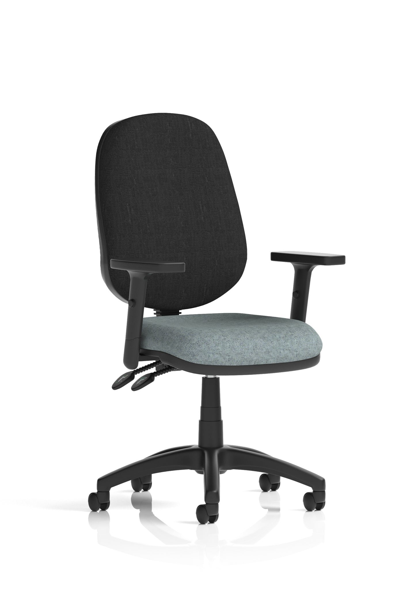 Eclipse Plus II Medium Back Task Operator Office Chair - Optional Arms - Multiple Seat Colour Options