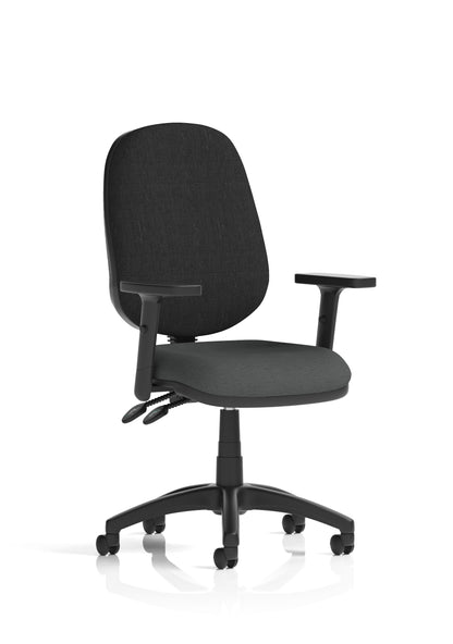 Eclipse Plus II Medium Back Task Operator Office Chair - Optional Arms - Multiple Seat Colour Options