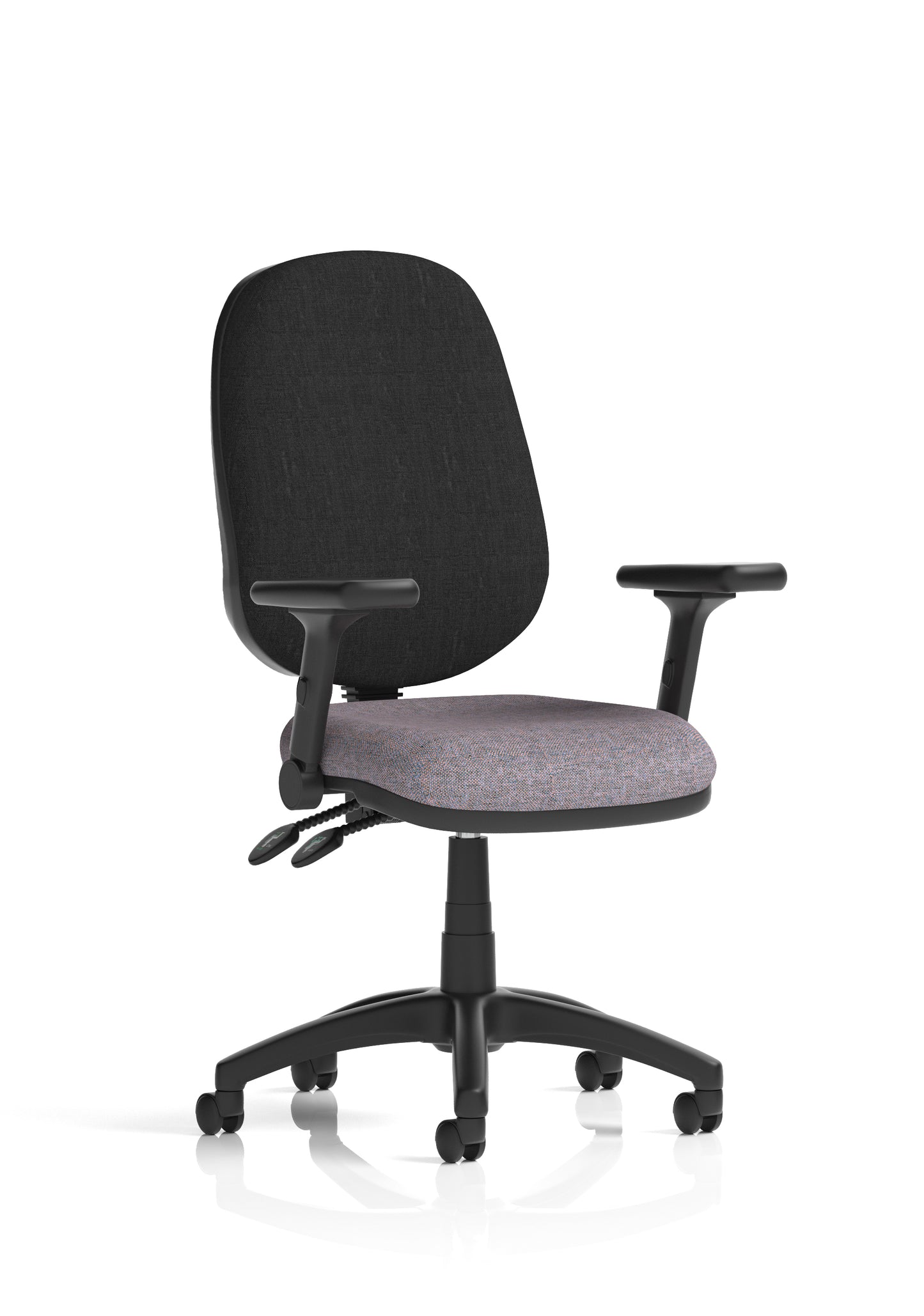Eclipse Plus II Medium Back Task Operator Office Chair - Optional Arms - Multiple Seat Colour Options