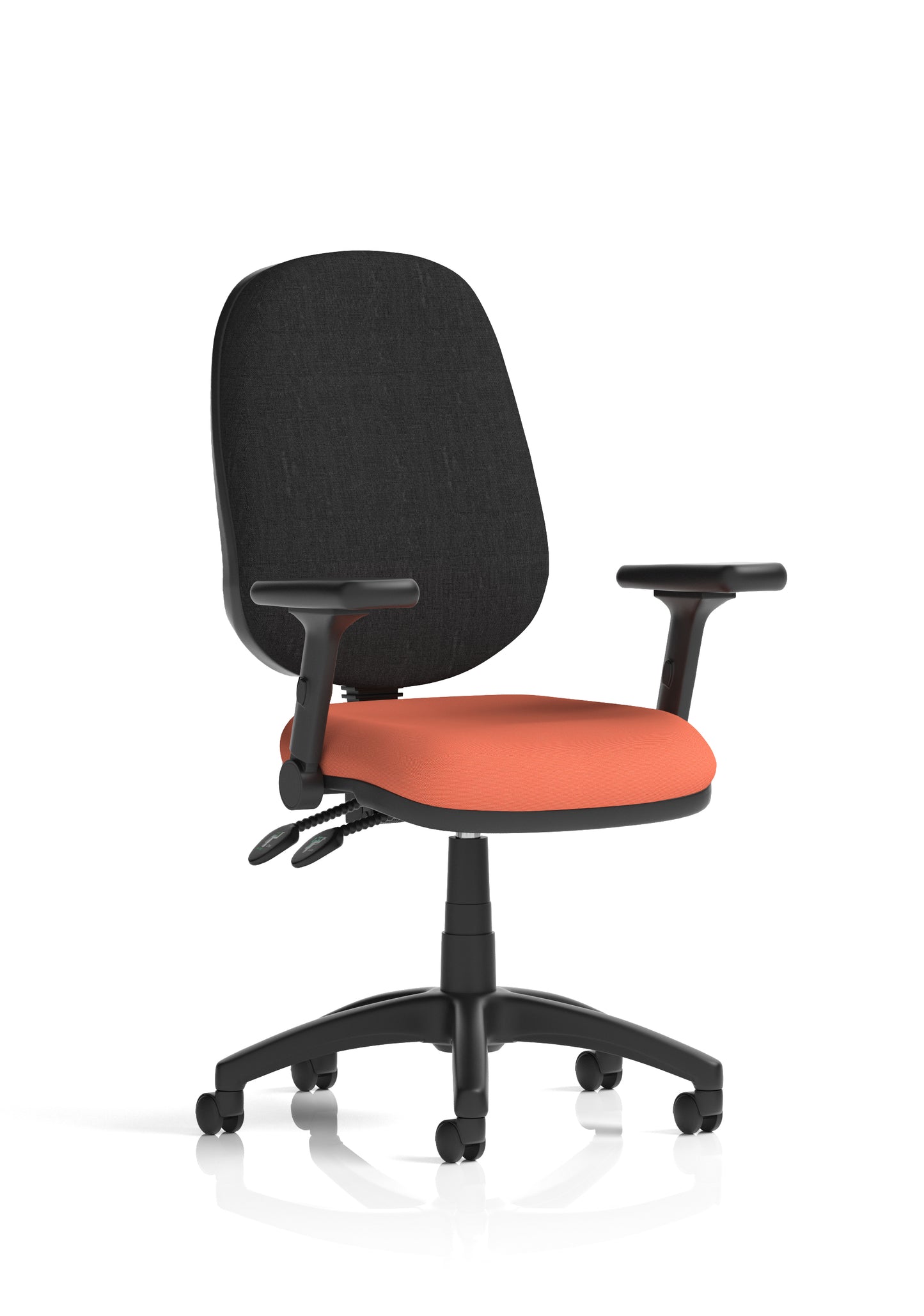 Eclipse Plus II Medium Back Task Operator Office Chair - Optional Arms - Multiple Seat Colour Options