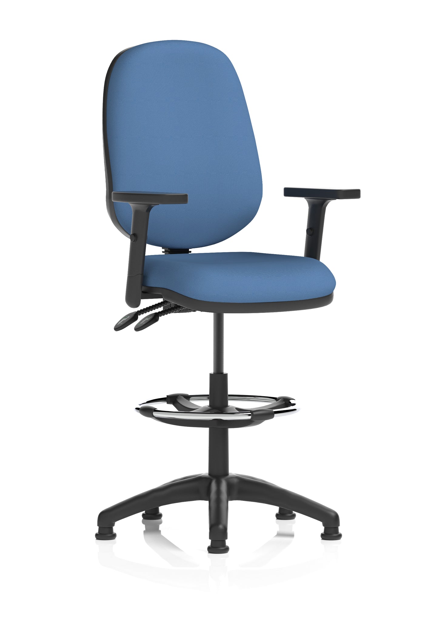 Eclipse Plus II Task Operator Office Chair with Hi Rise Draughtsman Kit - Available in 20 Colour Choices