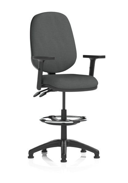 Eclipse Plus II Task Operator Office Chair with Hi Rise Draughtsman Kit - Available in 20 Colour Choices