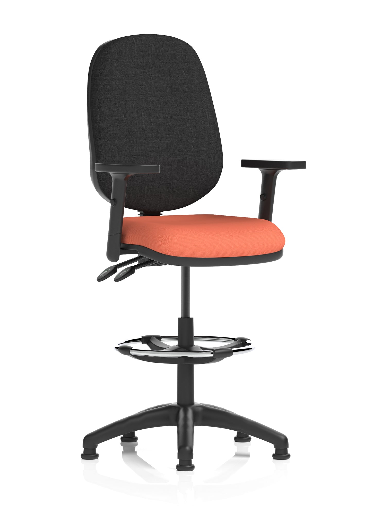 Eclipse Plus II Task Operator Office Chair with Hi Rise Draughtsman Kit - Available in 20 Colour Choices