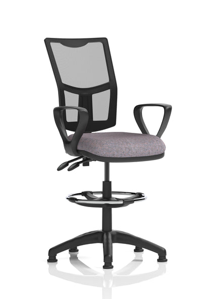 Eclipse Plus II Medium Mesh Back Task Operator Office Chair - Multiple Arm Options - Draughtsman Kit Option - Available in 20 Colour Choices