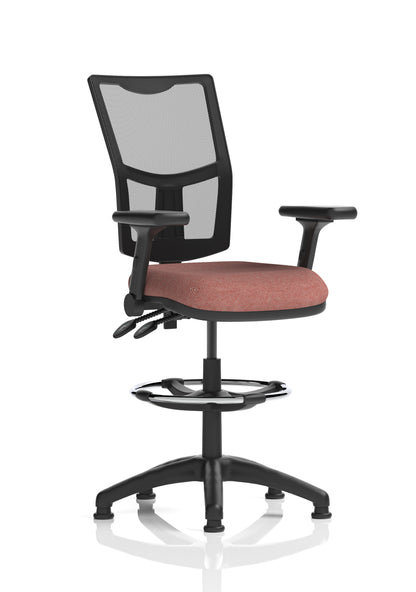 Eclipse Plus II Medium Mesh Back Task Operator Office Chair - Multiple Arm Options - Draughtsman Kit Option - Available in 20 Colour Choices
