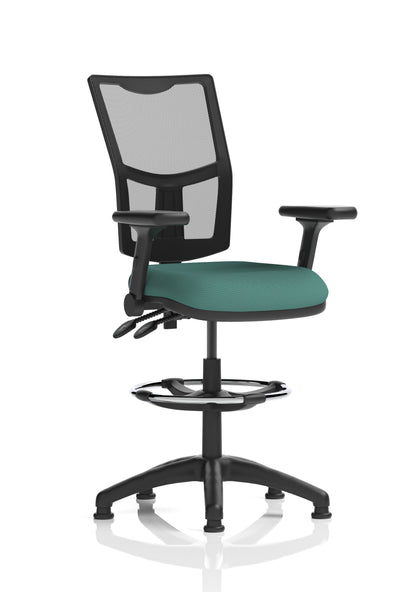 Eclipse Plus II Medium Mesh Back Task Operator Office Chair - Multiple Arm Options - Draughtsman Kit Option - Available in 20 Colour Choices