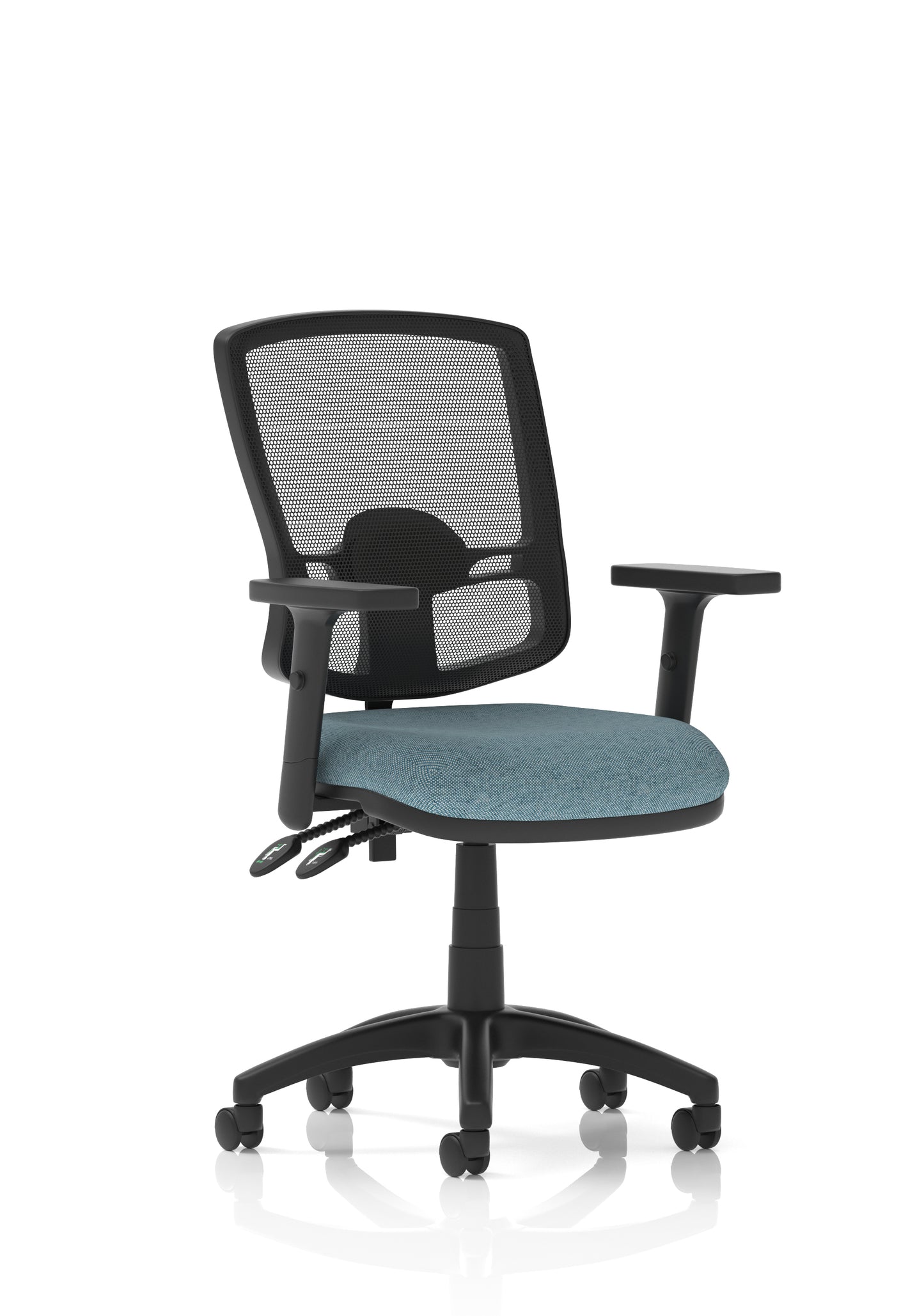 Eclipse Plus II Deluxe Mesh Back Task Operator Office Chair - Multiple Arm Options - Draughtsman Kit Option - Available in 20 Colour Choices