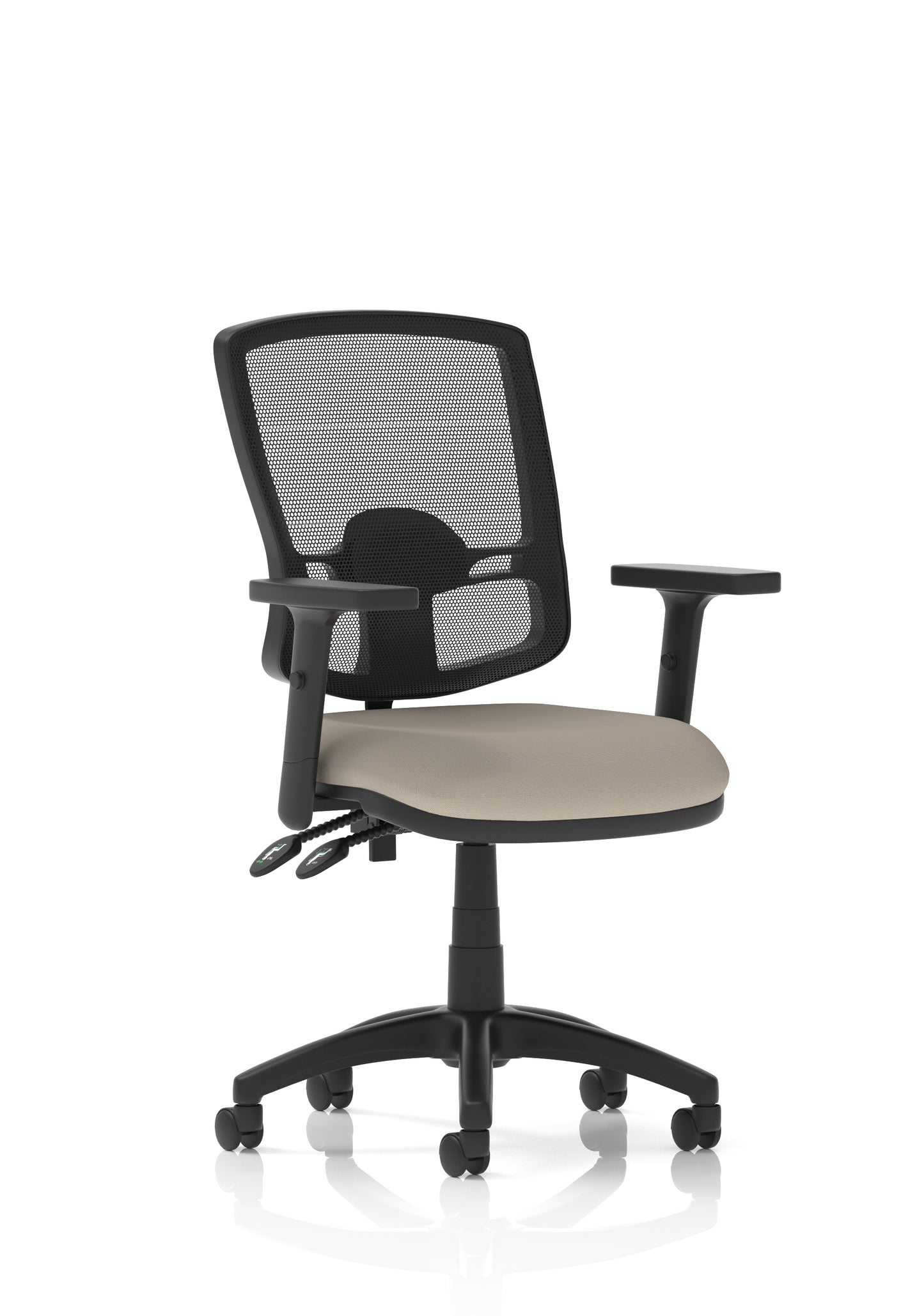 Eclipse Plus II Deluxe Mesh Back Task Operator Office Chair - Multiple Arm Options - Draughtsman Kit Option - Available in 20 Colour Choices