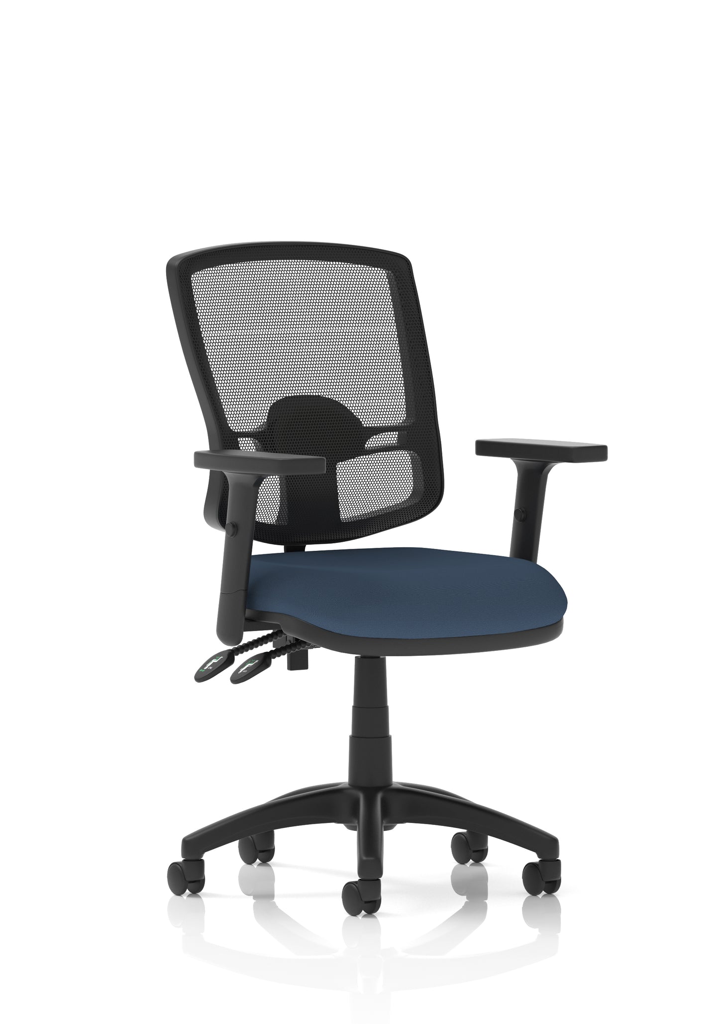 Eclipse Plus II Deluxe Mesh Back Task Operator Office Chair - Multiple Arm Options - Draughtsman Kit Option - Available in 20 Colour Choices
