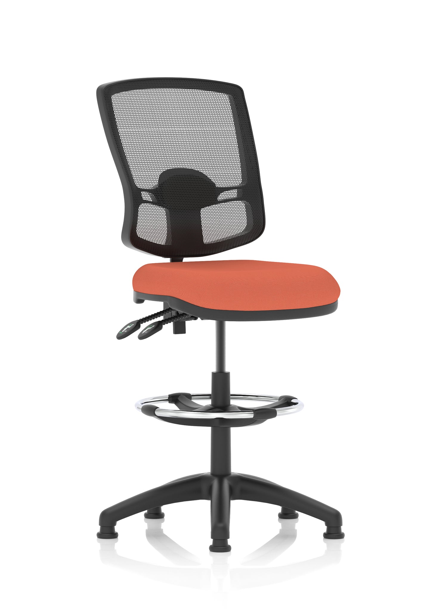 Eclipse Plus II Deluxe Mesh Back Task Operator Office Chair - Multiple Arm Options - Draughtsman Kit Option - Available in 20 Colour Choices
