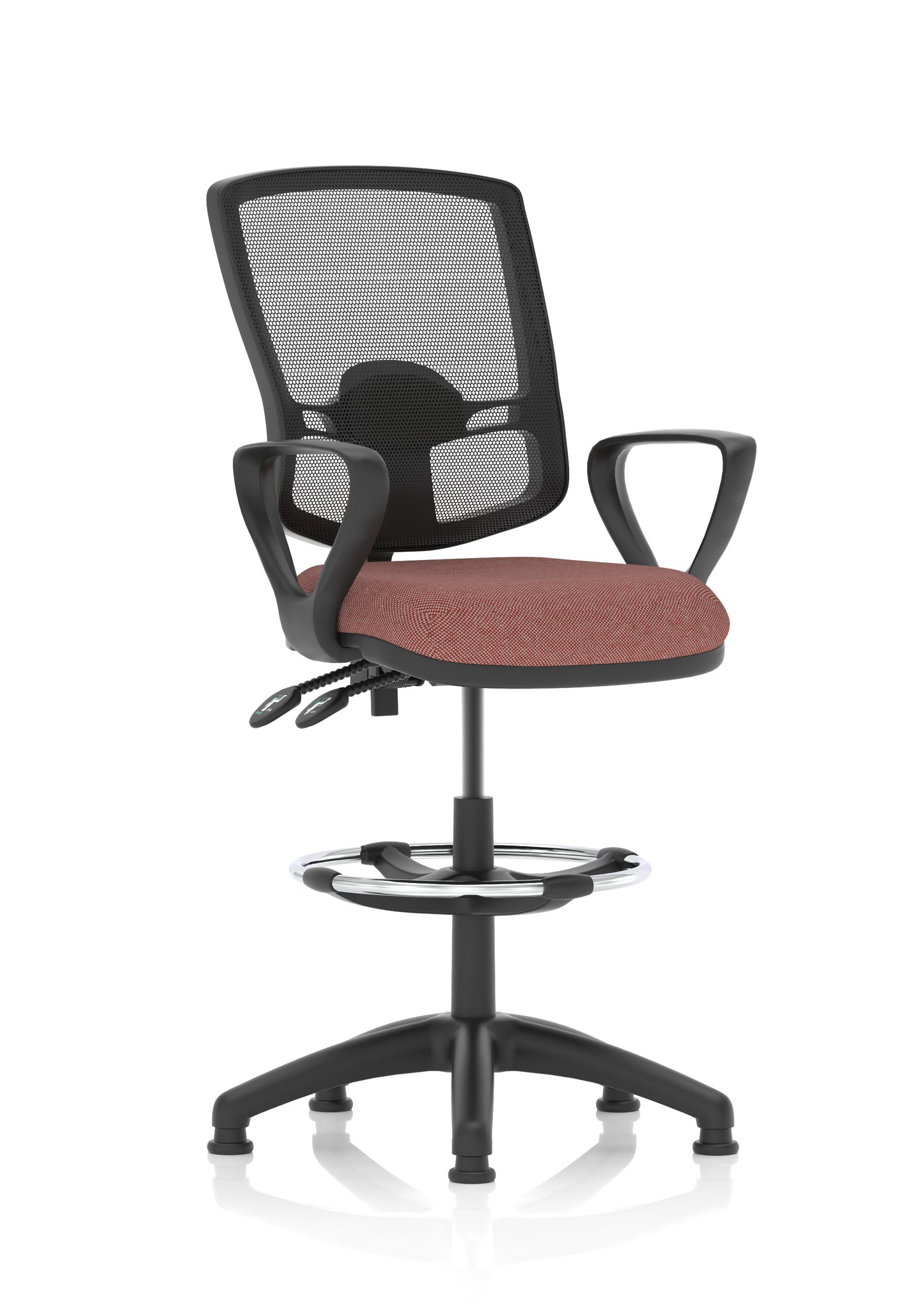 Eclipse Plus II Deluxe Mesh Back Task Operator Office Chair - Multiple Arm Options - Draughtsman Kit Option - Available in 20 Colour Choices