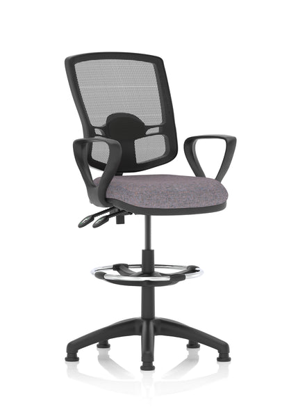Eclipse Plus II Deluxe Mesh Back Task Operator Office Chair - Multiple Arm Options - Draughtsman Kit Option - Available in 20 Colour Choices