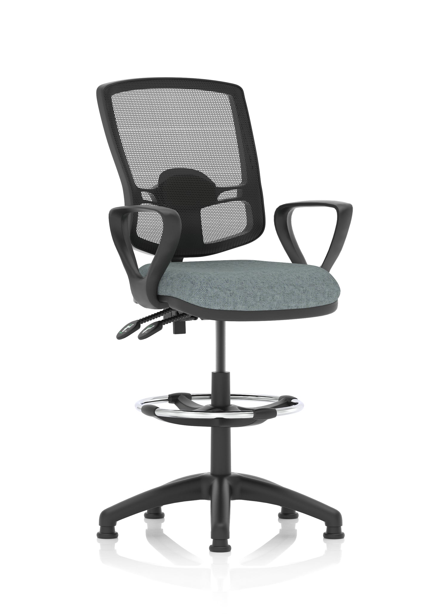 Eclipse Plus II Deluxe Mesh Back Task Operator Office Chair - Multiple Arm Options - Draughtsman Kit Option - Available in 20 Colour Choices