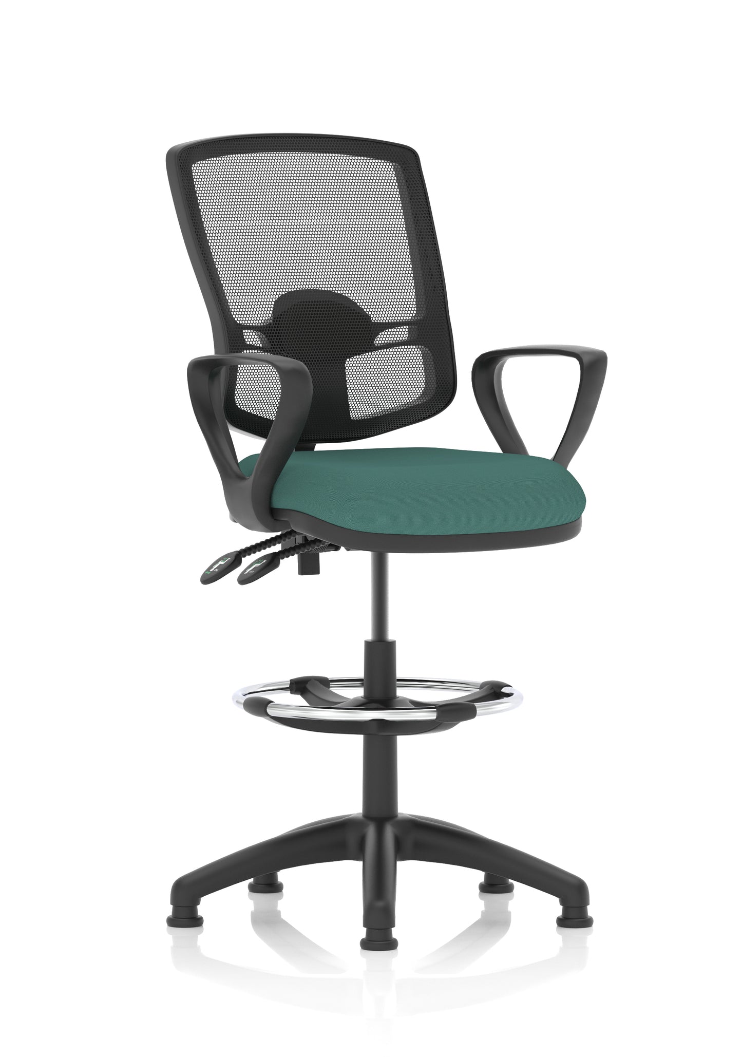 Eclipse Plus II Deluxe Mesh Back Task Operator Office Chair - Multiple Arm Options - Draughtsman Kit Option - Available in 20 Colour Choices