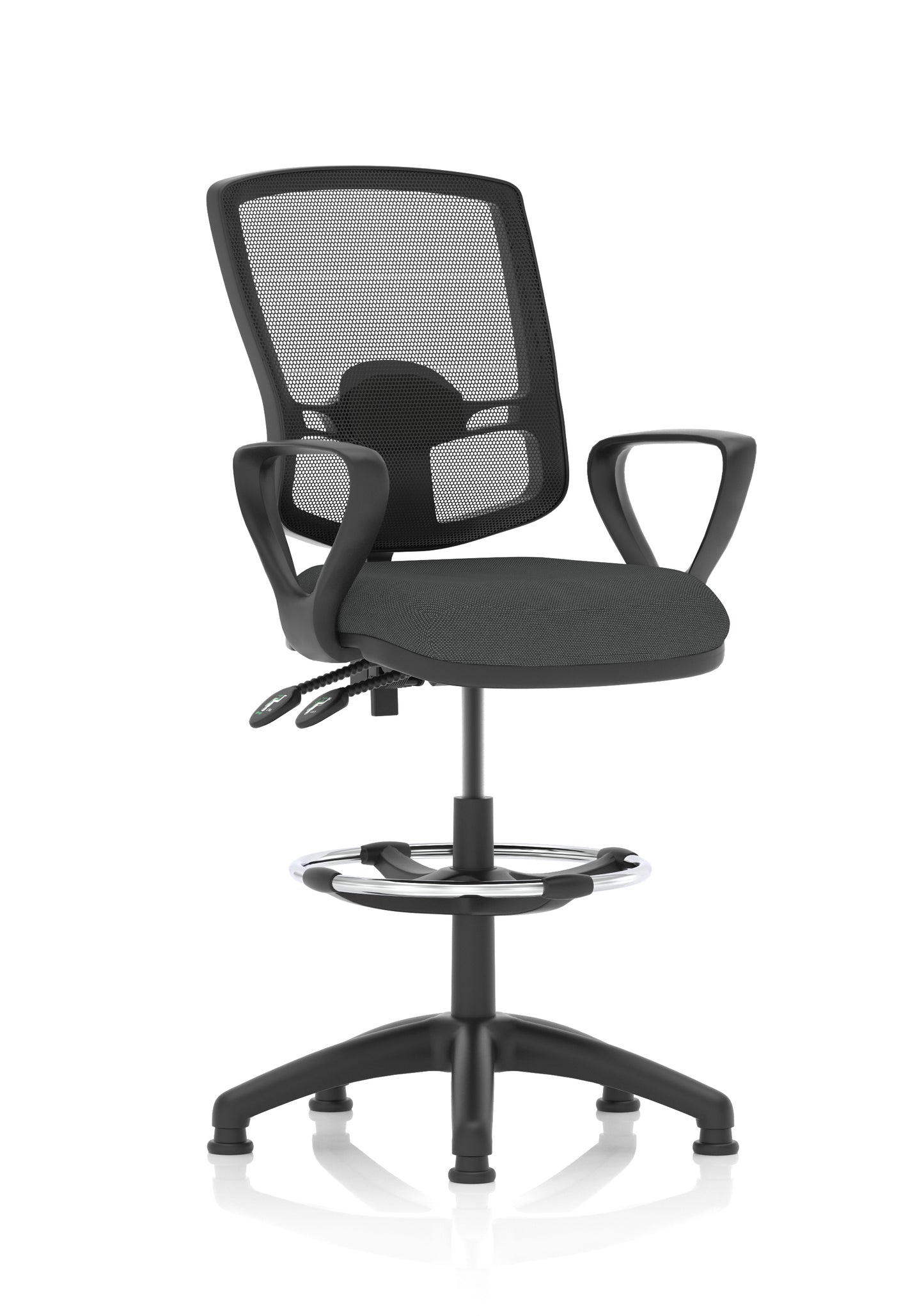 Eclipse Plus II Deluxe Mesh Back Task Operator Office Chair - Multiple Arm Options - Draughtsman Kit Option - Available in 20 Colour Choices