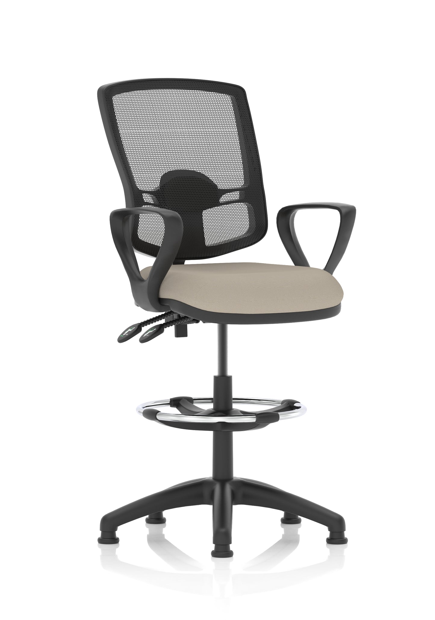 Eclipse Plus II Deluxe Mesh Back Task Operator Office Chair - Multiple Arm Options - Draughtsman Kit Option - Available in 20 Colour Choices