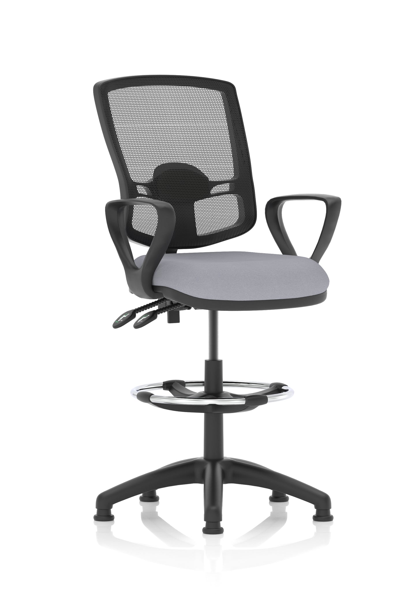 Eclipse Plus II Deluxe Mesh Back Task Operator Office Chair - Multiple Arm Options - Draughtsman Kit Option - Available in 20 Colour Choices